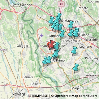 Mappa Piazza Asilo, 21015 Lonate Pozzolo VA, Italia (6.4075)