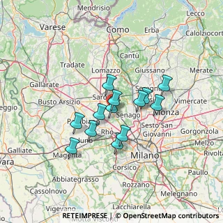 Mappa Via Rovigo, 21042 Caronno Pertusella VA, Italia (9.98308)