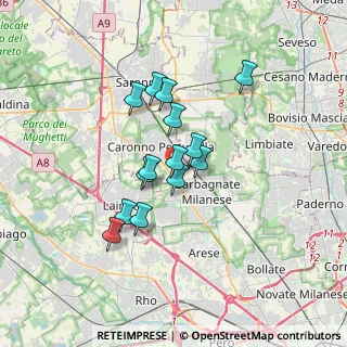 Mappa Via Rovigo, 21042 Caronno Pertusella VA, Italia (2.60571)
