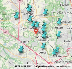 Mappa Via Rovigo, 21042 Caronno Pertusella VA, Italia (3.964)