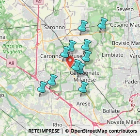 Mappa Via Rovigo, 21042 Caronno Pertusella VA, Italia (2.58909)