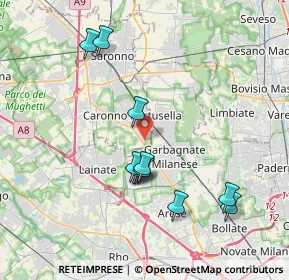 Mappa Via Rovigo, 21042 Caronno Pertusella VA, Italia (3.64273)