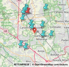 Mappa Via Rovigo, 21042 Caronno Pertusella VA, Italia (3.72615)