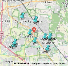 Mappa Via Rovigo, 21042 Caronno Pertusella VA, Italia (1.8825)