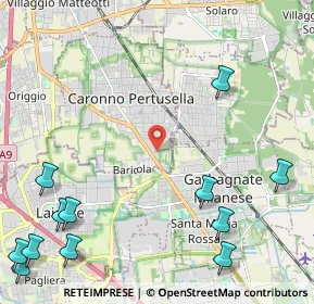 Mappa Via Rovigo, 21042 Caronno Pertusella VA, Italia (3.29)