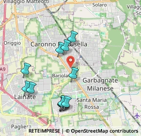 Mappa Via Rovigo, 21042 Caronno Pertusella VA, Italia (2.04167)