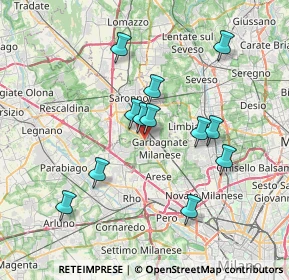Mappa Via Rovigo, 21042 Caronno Pertusella VA, Italia (6.57583)