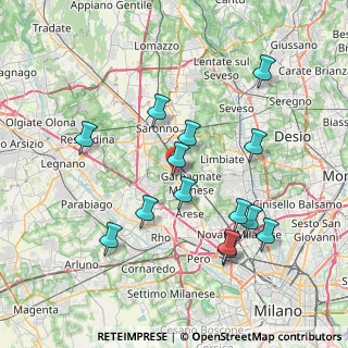 Mappa Via Rovigo, 21042 Caronno Pertusella VA, Italia (7.61357)