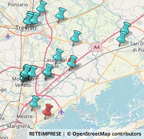 Mappa Via Don Eugenio Florian, 31056 Roncade TV, Italia (9.855)