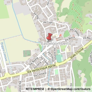 Mappa VIA DELLA MECCANICA 1/A CASTELGOMBERTO VI 36070, 36070 Castelgomberto VI, Italia, 36070 Castelgomberto, Vicenza (Veneto)