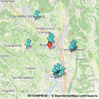 Mappa Via Antonio Morari, 36070 Brogliano VI, Italia (1.93769)
