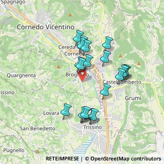 Mappa Via Antonio Morari, 36070 Brogliano VI, Italia (1.6895)