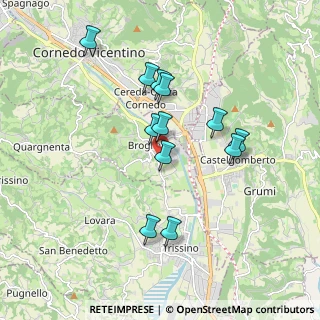 Mappa Via Antonio Morari, 36070 Brogliano VI, Italia (1.63)