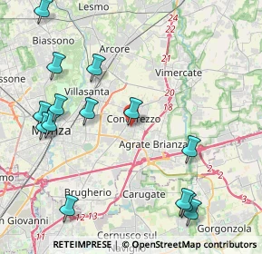 Mappa Via Don Antonio Girotti, 20863 Concorezzo MB, Italia (5.02071)