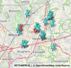 Mappa Via Don Antonio Girotti, 20863 Concorezzo MB, Italia (3.188)