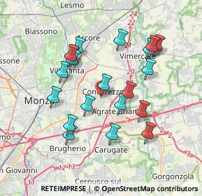 Mappa Via Martin Luther King, 20863 Concorezzo MB, Italia (3.4475)