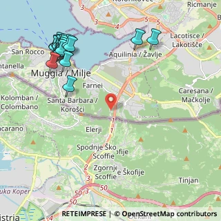 Mappa Località Rabuiese, 34015 Muggia TS, Italia (2.765)