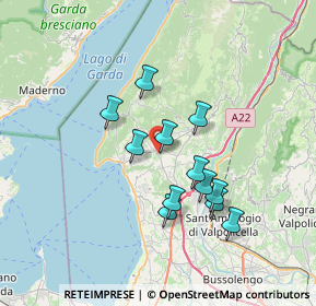 Mappa Via Primo Maggio, 37010 Costermano VR, Italia (5.89667)