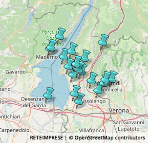 Mappa Via Primo Maggio, 37010 Costermano VR, Italia (9.8675)