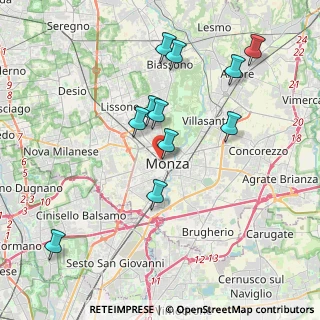 Mappa Via Eugenio Spreafico, 20052 Monza MB, Italia (3.82545)