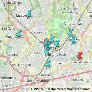 Mappa Via Eugenio Spreafico, 20052 Monza MB, Italia (1.70545)