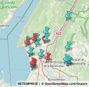 Mappa Via canova cristane, 37010 Rivoli Veronese VR, Italia (7.01105)