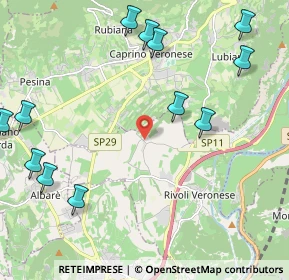 Mappa Via canova cristane, 37010 Rivoli Veronese VR, Italia (2.73167)