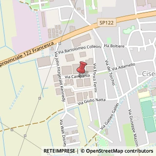 Mappa Via Campania, 12, 24040 Ciserano, Bergamo (Lombardia)