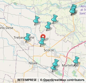 Mappa Via Canove, 30037 Scorzè VE, Italia (4.75727)