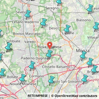 Mappa Via Giuseppe Verdi, 20834 Nova Milanese MB, Italia (7.1195)