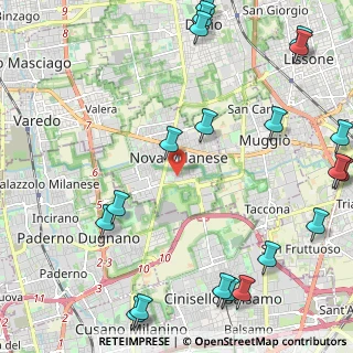Mappa Via Giuseppe Verdi, 20834 Nova Milanese MB, Italia (3.155)