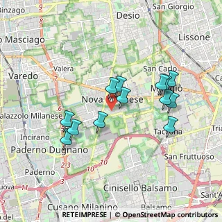 Mappa Via Giuseppe Verdi, 20834 Nova Milanese MB, Italia (1.65385)