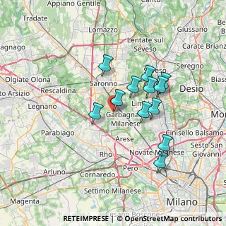 Mappa Via Beethoven Van L, 21042 Caronno Pertusella VA, Italia (5.91)