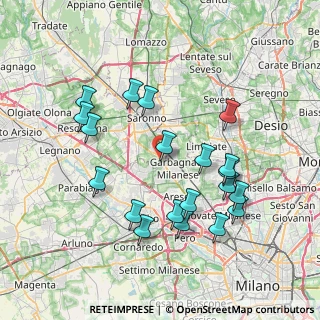 Mappa Via Beethoven Van L, 21042 Caronno Pertusella VA, Italia (7.6835)