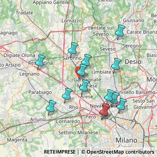 Mappa Via Beethoven Van L, 21042 Caronno Pertusella VA, Italia (7.66429)