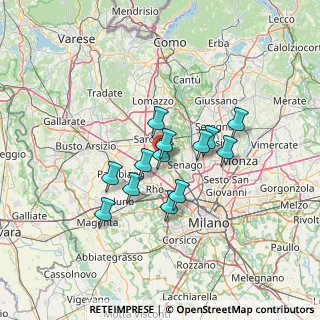 Mappa Via Beethoven Van L, 21042 Caronno Pertusella VA, Italia (10.00538)