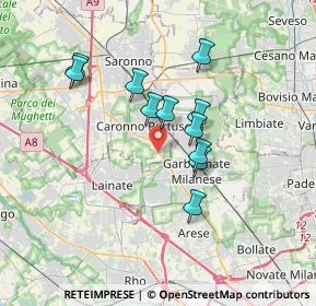 Mappa Via Beethoven Van L, 21042 Caronno Pertusella VA, Italia (2.88091)