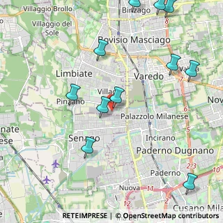 Mappa Via Lega Lombarda, 20051 Limbiate MB, Italia (2.59091)