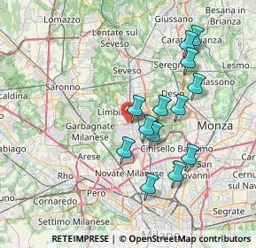 Mappa Via Due Giugno, 20051 Limbiate MB, Italia (6.80846)