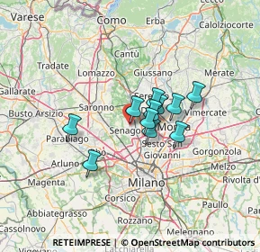 Mappa Via Due Giugno, 20051 Limbiate MB, Italia (8.54909)
