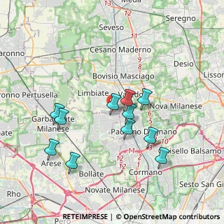 Mappa Via Lega Lombarda, 20051 Limbiate MB, Italia (3.43273)