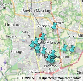 Mappa Via Luciano Manara, 20030 Paderno Dugnano MI, Italia (1.73143)