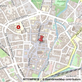 Mappa Via Achille Mapelli, 4, 20900 Cesano Maderno, Monza e Brianza (Lombardia)