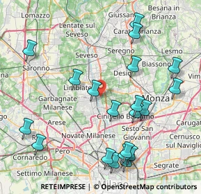 Mappa Via Giuseppe Mazzini, 20037 Paderno Dugnano MI, Italia (9.356)