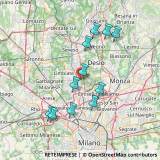 Mappa Via Giuseppe Mazzini, 20037 Paderno Dugnano MI, Italia (7.57636)
