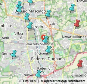 Mappa Via Giuseppe Mazzini, 20037 Paderno Dugnano MI, Italia (2.96867)
