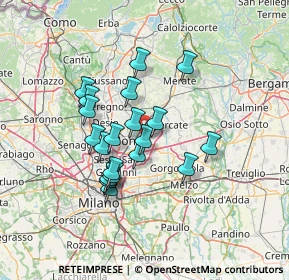 Mappa Via della Guerrina, 20052 Monza MB, Italia (11.206)