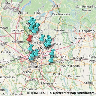 Mappa Via della Guerrina, 20052 Monza MB, Italia (11.295)