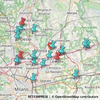 Mappa Via della Guerrina, 20052 Monza MB, Italia (9.1585)