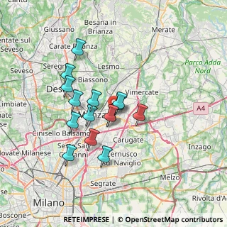Mappa Via della Guerrina, 20052 Monza MB, Italia (5.552)